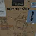 Tinyiota 4 in 1 High Chairs for Babies and Toddlers with Wheels, 8-Height Adjustable & 3-Position Recline, Easy Clean, Dishwasher Removable Tray, Foldable HighChair for Infant, Meets ASTM Safety, Grey