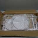 Wall Mount Plant Holder Outdoor Rotating Window Plants Shelves Metal Wall Plant Stand 3 Tier Wall Planters for Indoor Plants, for Outdoor, White