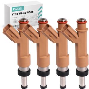 DRENIX Fuel Injectors Fit For-Toyota Corolla 2009-2015 1.8L XRS Sedan 2.4L 2009-2013 Matrix Base Wagon 1.8L 2009-2012 4Pcs Set OE# 23250-0T010 322-50202