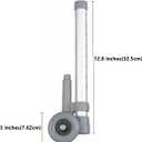 Walker Wheels with Brakes, Rear Wheel Replacement Parts for Walker, 3 Inch Rear Glide Rubber Wheel, Lock Universal Adjustable Walker Wheels