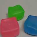 3Pcs Stress Cube Squishy Toys, Slow Rising Ice Cube Stress Balls, Sensory Fidget Toys for Anxiety Relief, Sensory Ice Cube Gel Filled Squishy Ball Toys for ADD/ADHD Kids Adults(Blue, Green, Pink)
