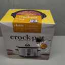 Crock-Pot 4.5 Quarts Manual Design Series Slow Cooker with 3 Manual Heat Settings Cooks Meals for 4 Plus People with Removable Stoneware Bowl, Silver