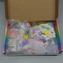 ColoPlay Taba Squishy Kit - 18OZ Rubber with Guided, Bubble Free and Faster Fully Cures - FuFu Squishy Kit with Mold, Flocking Powder - Stress Relief Entertainment