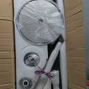 72 Large Ceiling Fans, Ceiling Fan with Remote Control and Wall Switch, 6-Speed Reversible Silent DC Motor, Dual Finish 8 Blades, Indoor/Outdoor Gray Contemporary Ceiling Fan for Living Room, Patio (Black)