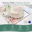 Cork Placemats Set of 6 Matching Coasters I Heat Resistant Place Mats for Dining Table 16" x 12", Cork Backed, Wipeable Pink Rose Design