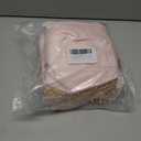 Waterfall Valance Curtains Pink Swag for Windows 2 Pack Decorative Beads Trims Small Window Treatments for Kitchen Living Room