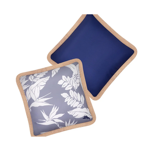 Tommy Bahama Pack of 2 Premium Water-Resistant 18" x 18" Indoor/Outdoor Decorative Pillows with Inserts – Perfect for Patio Furniture, Poolside, and Outdoor Lounging (Navy)