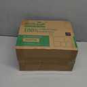 ECOLipak 100% Compostable 5 Compartment Plates, 125 Pack Disposable Paper Plates, Heavy-Duty Biodegradable Sugarcane Plates, Eco-Friendly School Lunch Trays (10.25 x 8.25 inch White 125pk)