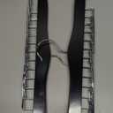 TOPIA HANGER Tie Rack Hanger for Closet, Wooden Tie Organizer for Men with 24 Folding Hooks, Space Saving Necktie Holder for Storage and Display Bra, Tank Top, Camisole (2-Pack), Black- CT14B-2