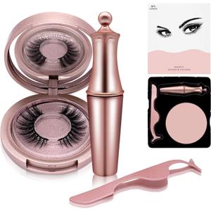 Magnetic Eyeliner Set, With Eyelashes, Eelashes Natural Look Lashliner Kit For Use False Lashes
