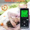 AM/FM Personal Portable Mini Radio with Digital Tuning LCD Display and Backlight Time, SWDSTP Rechargeable Pocket Radio with Earphone and Belt Clip for Walking, Jogging