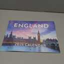 England Calendar 2026 Monthly Wall Calender 12 Month | American Made In The USA