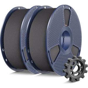 SUNLU High Speed PETG Filament 1.75mm Bundle, Less Stringing PETG 3D Printer Filament, 2kg in Total, 1kg per Spool, Grey+Grey