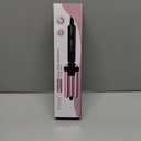 FARERY Mini Hair Crimper Hair Waver 3 Temperature Adjustable, 3 Barrel Curling Iron for Short Hair, Hair Crimper for Women Beach Waves, 1/2 Inch for Tight Curls, Travel Size, Dual Voltage, Pouch Bag