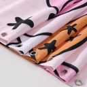 2 x Cute Pumpkins Fabric Shower Curtain Aesthetic Funky Fall Bathroom Decorations, Colorful Pink Boho Floral Fall Halloween Bats Shower Curtain Set with Hooks, Heavy Duty Waterproof (72"W x 72"L (Pack of 1))