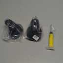 BQLZR Black Luggage Wheels Replacement Plastic Left & Right Swivel Luggage Suitcase Caster Wheels with 4 Holes,Hole Pitch (1.3"/1.54"/1.77"/1.18") 360 Degree Rotation (W041-2-Small)