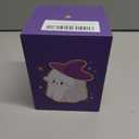 Halloween Ghost Night Light for Kids, Cute Soft Silicone Nursery Bedside Touch Lamp with 3 Levels of Brightness Dimmable, 30 Min Timer, USB Rechargeable, Use for Bedroom Office Desk Deco (Purple)