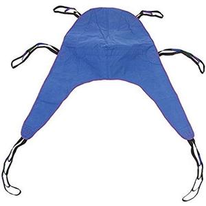 Drive Medical Divided Leg Patient Lift Sling with Headrest, Blue, Large