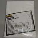 Barossa Design Stall Shower Curtain Fabric 48 x 72 inch, Waffle Weave, Hotel Luxury Spa, 230 GSM Heavy Duty, Water Repellent, Machine Washable, White Pique Pattern Decorative Bathroom Curtain