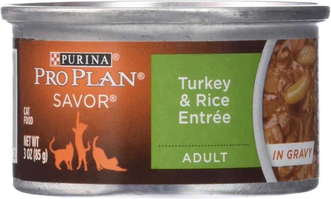 Purina Pro Plan Canned Adult Turkey And Rice Food, 3 Oz, Pack Of 24 (EXP 04/01/28)