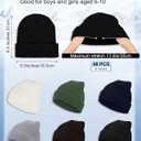 Jecery 48 Pack Kid Winter Beanies Bulk Cold Weather Child Knit Hat Cap for Outdoor School Boy Girl New Year Donations Gift(Woodland)