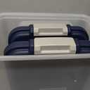 IRIS USA Dog Food Storage Container, Up to 54 lbs, Black, Made in USA | Stackable pet food storage bins with wheels keep dog and cat food fresh, organized, and easy to move.