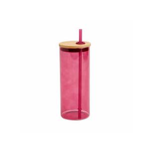 Multi-function Glass Cup with Lid Transparent Juice Tumbler with Straw for Cold Beverages for Home Cafes and Parties 20 oz