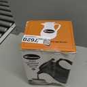 Winco 64oz Insulated Beverage Server, Push Button, Black Swirl