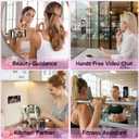 2 x 2 Pack Silicone Suction Phone Case Mount, Silicon Adhesive Smartphones Stand Sticky, Non Slip Suction Cup, Hands-Free Phone Accessories Holder for Selfies and Videos Light Pink