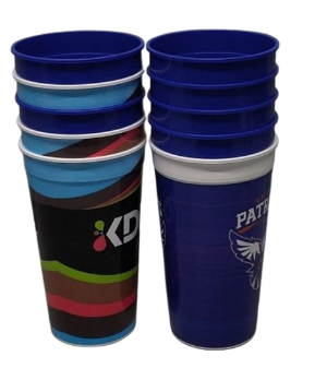 Lightweight Plastic Cups Mix (Pack Of 10)