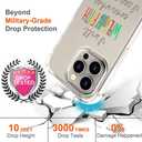 Hungo Compatible for iPhone 15 Pro Case Christian Bible Verses Cute Clear Design, Girly for Women Girls Transparent Religious Religion