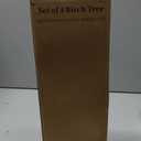 PEIDUO Christmas Decorations Indoor, 22" Tabletop Tree with LED Lights, White Birch Tree for Home Decor, Fairy Light Tree for Room Inside Fireplace Christmas Decorations, Battery Powered, Timer (4PK)