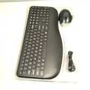 Wireless Keyboard and Mouse Backlit, Wrist Rest, LED Mouse, Rechargeable Ergonomic Keyboard with Phone Holder, Silent Light Up Combo for Computer, Mac, PC, Laptop, Chromebook - SABLUTE KM22 Ultra+