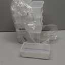 12 Pack Clear Pencil Box, Small Plastic Pencil Case with Lid, Storage Boxes Bulk Stackable Design, Durable Office Supplies Organizer for Crayon Pencil, Craft, Brush