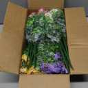 20 Bundles Artificial Fake Pansy Flowers for Outdoor - Yellow, White, Purple, Sunset red & deep pink Faux Pansies Flowers, Fake Flowers for Outdoor Planters, Porch, Garden, and Home Decoration