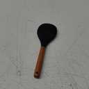 Silicone Rice Paddle with Wooden Handles: Non-Stick Rice Spoon, Mashed Potato Serving Spoon, Heat Resistant Cookware, Protects Surfaces with Gentle Head Design