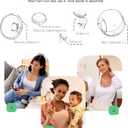 Wearable Breast Pump Parts Milk Collector Cup Flange 24mm Compatible with Momcozy/TSRETE S9/S10/S12 Breast Pump Replacement Parts Accessories, 2 Sets, Extra Duckbill Valve&Silicone Diaphragm