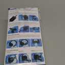 Travel Pillow Combo with Chin Strap, Airplane Pillows with 3D Eye Mask for Sleeping, 360 Support Plane Head Strap for All Plane Seats, Long Flights Essentials, Stop Bobblehead, Black