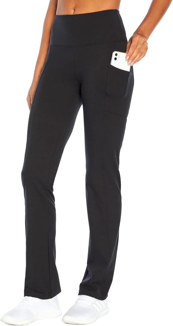 Marika Women's Eclipse Tummy Control Bootleg Pant (Medium, Black)