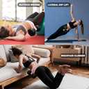 Exercise Hip Thrust Belt - KARROBOU Portable Band Adjustable Anti-Slip Exercise Bridge Belt for Dumbbells, Kettlebells, Plates, Hip Thruster for The Gym Home Workout