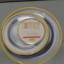 Contrast Clear/Gold Rim Combo 7+10" Case of 128 (4 packs x 32)