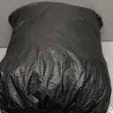 OWEEIO Heavy Duty Car Cover for Automobiles All Weather Waterproof, Outdoor Snowproof UV Protection Windproof, Door Zipper, Soft Cotton Universal Car Covers (Black, Fit Sedans 181"190")