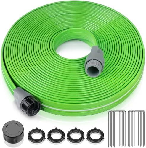 LAVEVE Sprinkler Soaker Hose for Yard 50 FT, Heavy Duty Garden Water Hoses