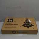 Brightown 15 Pcs Red Velvet Christmas Balls, 3.15 Inch Velvet Ornaments for Christmas Tree, Christma Tree Flocked Ornaments Balls for Family Holiday Wedding Party Xmas Hanging Decoration