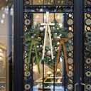 36 Pcs Large Velvet Bows for Christmas Tree 6 X16'', 3/4'' Wide Brown Green Cream Velvet Christmas Bow Ribbon Neutral Xmas Tree Ornament for Holiday Home Decor Wreath Door Garland Rustic Crafts