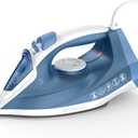 Steam Iron for Clothes Fast Heating, 1200W Iron with Non-Stick Ceramic Soleplate, Self-Cleaning, Burst of Steam, Spray Mist, 7.03oz Water Tank Ironing Clothes for Home, Blue