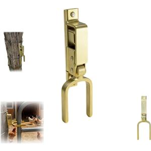 Gate Locks for Outdoor Fence - Instant Locking Gate Latch Rust-Resistant Steel One-Hand Install for Wood/Metal/Vinyl Gates (1 PC)