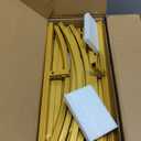 Putros Metal Arch Backdrop Stand Gold Wedding Arch Stand Set of 2 (7.2FT/6FT) Square Arched Frame for Birthday Party Graduation Ceremony Decoration