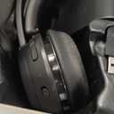 TECKNET Wireless Headset, Bluetooth Headset with AI Noise Cancelling Microphone - Rechargeable Bluetooth V5.2 Headphones, 50H Playtime & Mic Mute, On Ear Headphones for Trucker/Remote Work/Call Center (Deep Black)