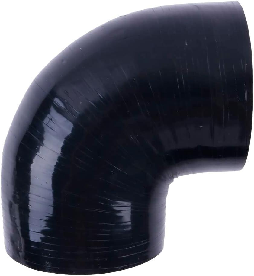 4" ID 90 Degree Elbow Silicone Coupler Reinforced Hose,4-Ply Turbo/Intercooler/Intake Piping Industrial Hydraulic (102mm)
